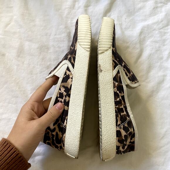 Veronica Beard 8.5 tan Panelle Leopard Print Slip On Sneakers - Picture 5 of 7